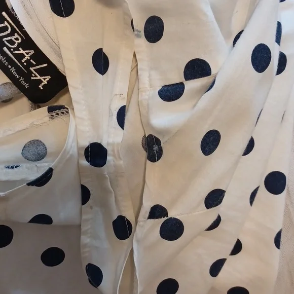 Vintage Rockabilly, Polka-dot Swing Dress Size M - Picture 4 of 7